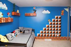Απίστευτο δωμάτιο με διακόσμηση Super Mario