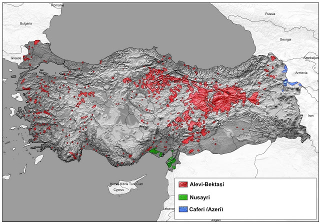 Για πρώτη φορά ο χάρτης με την κατανομή των χώρων λατρείας των Αλεβιτών σε όλους τους νομούς της Τουρκίας - Φωτογραφία 1
