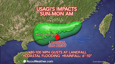 Ο τυφώνας Ουσάτζι κατευθύνεται προς το Χόνγκ Κόνγκ - Φωτογραφία 2