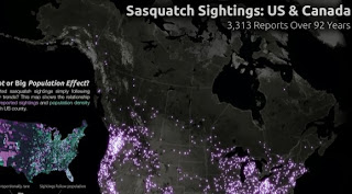 Θεάσεις Sasquatch: 92 Ετών Δεδομένα Σε Έναν Χάρτη! - Φωτογραφία 1