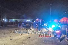 Πρέβεζα - Πριν λίγο: Εκτροπή οχήματος με σοβαρό τραυματισμό δύο ατόμων