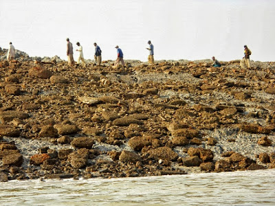 Πάνω στο νησί που αναδύθηκε μετά τον σεισμό στο Πακιστάν - Φωτογραφία 5