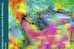 Χάρτης κοιτασμάτων υδρογοναθράκων στο Βόρειο Αιγαίο και στη Μακεδονία