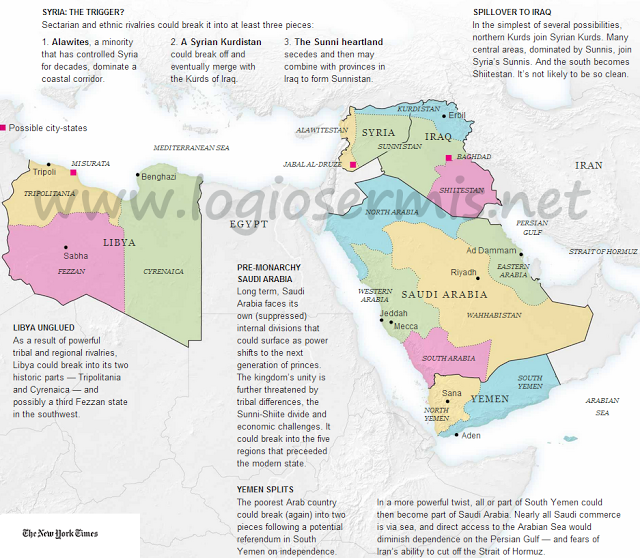 NY Times: «Πως 5 χώρες της Μέσης Ανατολής θα γίνουν 14» - Φωτογραφία 3