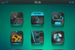 TurquesaSE for iPhone4/iPhone4s/iPhone5....free theme iphone
