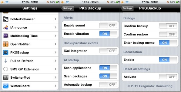 PkgBackup: Cydia tweak update v 5.3.10 - Φωτογραφία 2