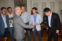 Πάτρα: Η Εθνική ομάδα Τάε Κβον Ντο της Κορέας στο Δημαρχείο