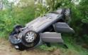 Πάτρα: Αυτοκίνητο τούμπαρε στο Δασύλλιο - Φτηνά την γλίτωσε ο οδηγός