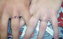 Ζευγάρια που έκαναν τατουάζ αντί για βέρες (φωτο) - Φωτογραφία 8