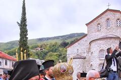 3706 - Φωτογραφίες από τη Λιτανεία της Εικόνας της Παναγίας του Άξιόν Εστι με τον Οικουμενικό Πατριάρχη κ. Βαρθολομαίο και τους ηγουμένους του Άθω.