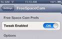 FreeSpaceCam: Cydia tweak new ($0.99)