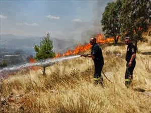 Κρήτη: Φωτιά κοντά σε χωριό στον Αποκόρωνα σε απόσταση αναπνοής από περιουσίες και επιχειρήσεις - Φωτογραφία 1