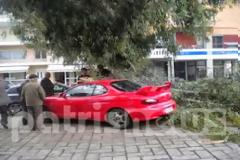 Αμαλιάδα: Δέντρα καταπλάκωσαν αυτοκίνητα λόγω του ανέμου!