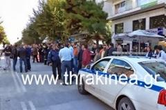 Συγκέντρωση ένστολων στην Αλεξανδρούπολη