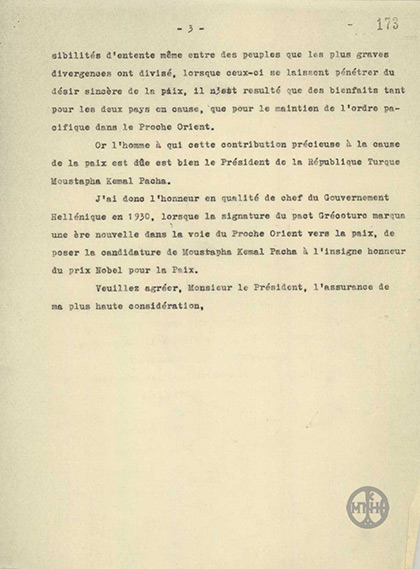 Όταν ο Βενιζέλος πρότεινε τον Κεμάλ Ατατούρκ για το βραβείο Νόμπελ ειρήνης! - Φωτογραφία 4