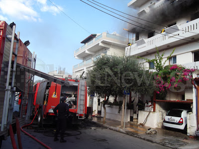 Φωτιά σε διαμέρισμα πολυκατοικίας στα Χανιά - Φωτογραφία 3