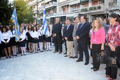 Πάτρα: Κορυφώνονται αύριο οι εκδηλώσεις για την 28η - Δείτε φωτο από την κατάθεση στεφάνων σήμερα