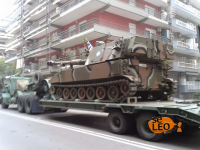 Έκαναν την εμφάνιση τους τα πρώτα μηχανοκίνητα τμήματα του στρατού για την παρέλαση στη Θεσσαλονίκη - Φωτογραφία 1