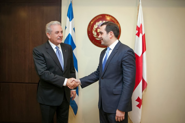 Δηλώσεις ΥΕΘΑ Δημήτρη Αβραμόπουλου και Υπουργού Άμυνας της Γεωργίας Ιrakli Αlasania μετά τη συνάντησή τους στην Τιφλίδα - Φωτογραφία 4