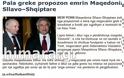 Gazeta Shqiptare: Η Ελληνική πλευρά πρότεινε το όνομα Σλαβό - Αλβανίκη Μακεδονία