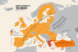 Ο χάρτης της Ευρώπης μέσα από τα μάτια των Ελλήνων: Οι βρωμεροί εργασιομανείς, οι ανώμαλοι και οι Ορθόδοξοι Βάρβαροι - Φωτογραφία 1