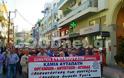Μαζικό συλλαλητήριο των συνταξιούχων της Κρήτης στο Ρέθυμνο