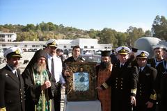 Μεταφορά Ιεράς Εικόνας Παναγίας Χοζεβιώτισσας από το Πολεμικό Ναυτικό