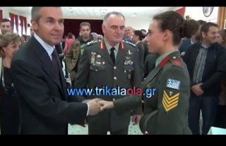 Σάλος με το βίντεο από την ορκομωσία των υπαξιωματικών στα Τρίκαλα - Φωτογραφία 1