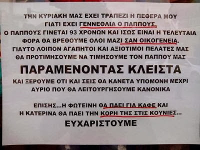 Δείτε τι έγραψαν εργαζόμενοι για να μην ανοίξουν χθες το κατάστημά στο οποίο εργάζονται - Φωτογραφία 2