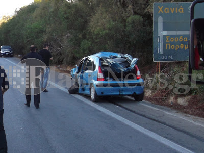 Σοβαρό τροχαίο στην εθνική οδό Χανίων - Ρεθύμνης [Photos] - Φωτογραφία 5