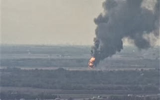 Έκρηξη αγωγού φυσικού αερίου στο Μίλφορντ του Τέξας - Φωτογραφία 1