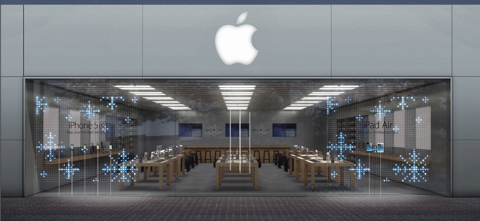 Τα AppleStore φοράνε τα γιορτινά τους - Φωτογραφία 1