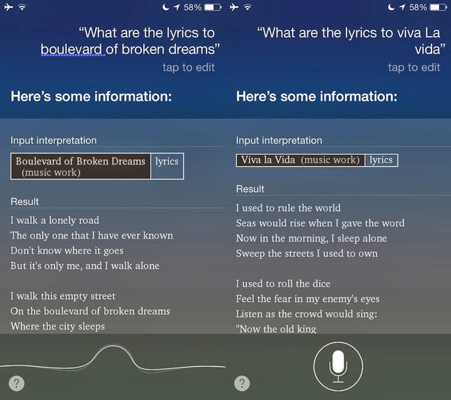 Τώρα μπορείτε να ζητήσετε και στίχους τραγουδιών από την Siri - Φωτογραφία 2