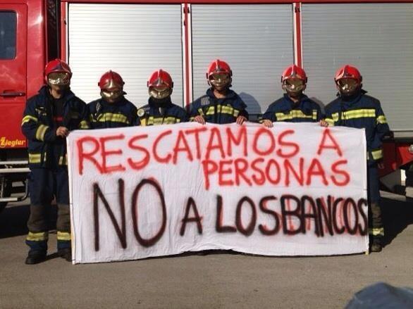 Iσπανία: Οι πυροσβέστες αρνούνται να εκτελέσουν εντολές εξώσεων - Φωτογραφία 1