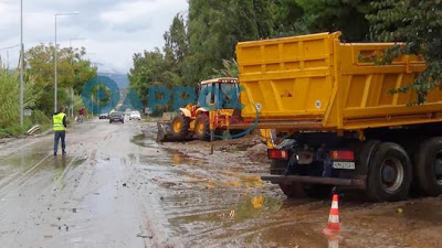 Λίμνη πάλι η εθνική οδός στην είσοδο της Κυπαρισσίας - Φωτογραφία 4