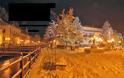 Χιόνι μέσα στην πόλη της Φλώρινας μας αναφέρει αναγνώστης