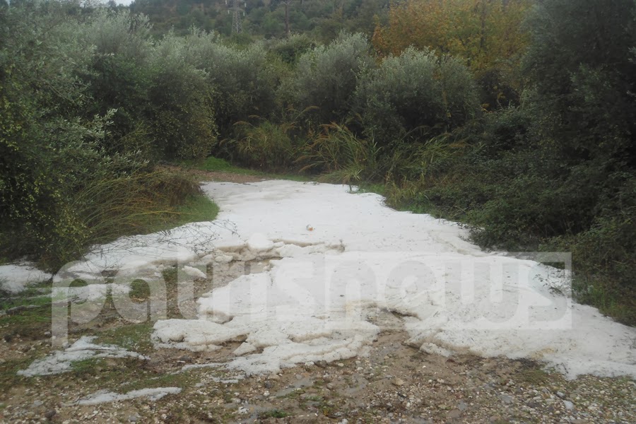 Hλεία: Χαλάζι σαν... χιόνι στην ορεινή ζώνη Ανδρίτσαινας-Κρεστένων! - Δείτε φωτο - Φωτογραφία 2