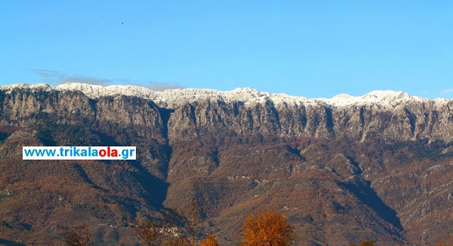 Το πρώτο χιόνι στο μπαλκόνι του Θεσσαλικού κάμπου τον Κόζιακα - Φωτογραφία 2