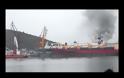 Φωτιά σε κρουαζιερόπλοιο στα ναυπηγεία Χαλκίδας - Φωτογραφία 4