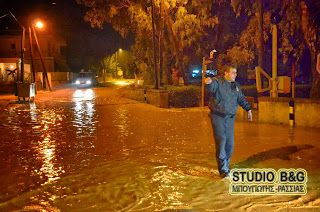 Πρώτες φωτογραφίες και βίντεο από τις πλημμύρες στο Άργος - Φωτογραφία 1