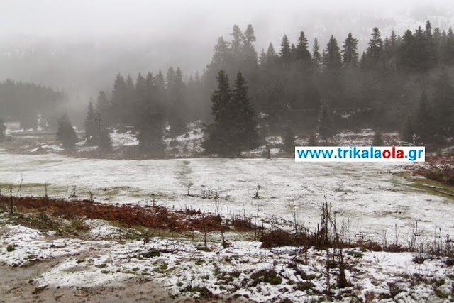 Τα πρώτα χιόνια στα Περτουλιώτικα λιβάδια και στο χιονοδρομικό κέντρο [Video - Photos] - Φωτογραφία 5