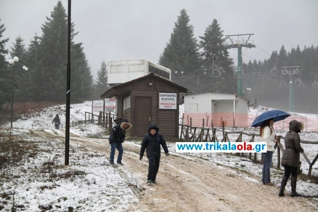 Τα πρώτα χιόνια στα Περτουλιώτικα λιβάδια και στο χιονοδρομικό κέντρο [Video - Photos] - Φωτογραφία 7