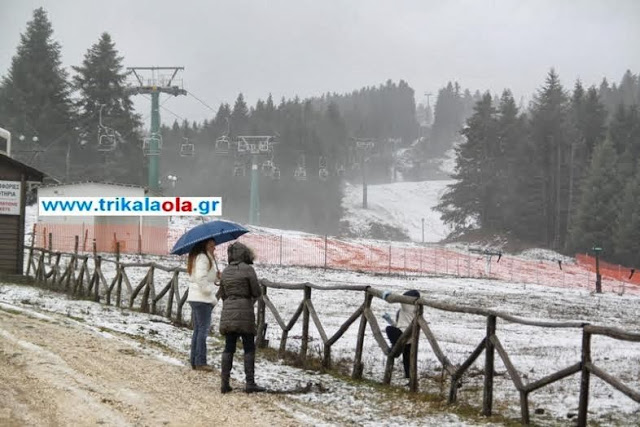 Τα πρώτα χιόνια στα Περτουλιώτικα λιβάδια και στο χιονοδρομικό κέντρο [Video - Photos] - Φωτογραφία 8