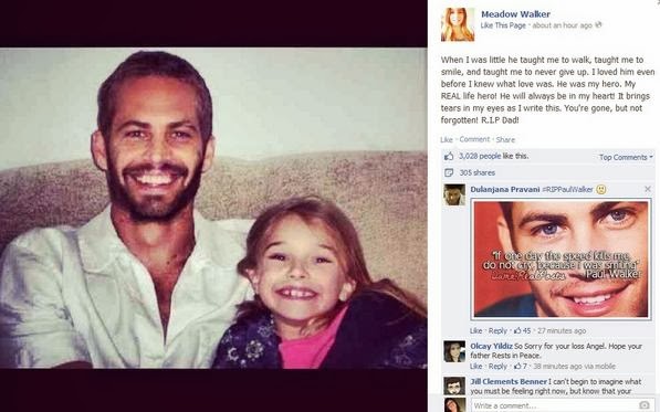 Ψεύτικο το προφίλ της 15χρονης κόρης του Paul Walker στο Facebook - Φωτογραφία 2