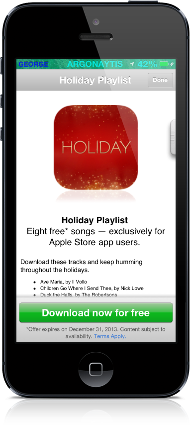 Κατεβάστε χριστουγεννιάτικα τραγούδια από το iTunes δωρεάν - Φωτογραφία 1