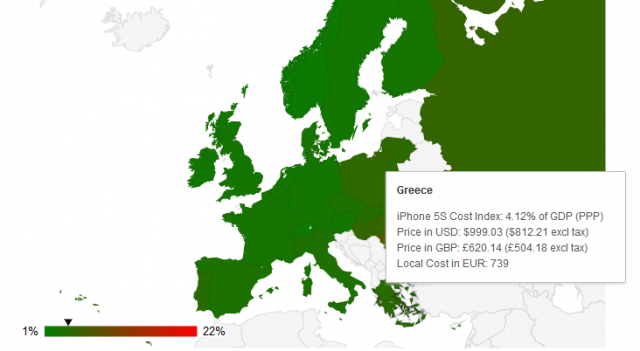 Ακριβό το iphone 5S στην Ελλάδα σε σχέση με άλλες χώρες - Φωτογραφία 2