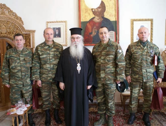 Ο Διοικητής της 1ης Στρατιάς επισκέφτηκε τον Μητροπολίτη Καστοριάς - Φωτογραφία 1
