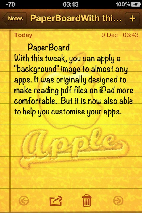 PaperBoard: Cydia tweak new ($2) - Φωτογραφία 5