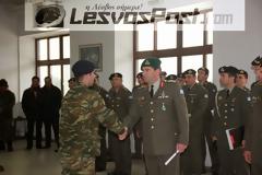 Τελετή αποφοίτησης υποψηφίων βαθμοφόρων οπλιτών στην Μυτιλήνη (ΦΩΤΟ)