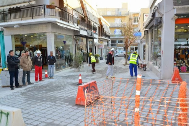 Την πορεία των έργων της Βιοκλιματικής Ανάπλασης στο Κέντρο του Αμαρουσίου επέβλεψαν από κοινού... - Φωτογραφία 6